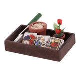 Maxbell 1/12 Dollhouse Miniature Horticulture Gardening Box Kit And Metal Cart Model