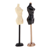 Maxbell 1:12 Gold+Black Metal Sewing Dress Form Mannequin Model Display Stand Home Decor