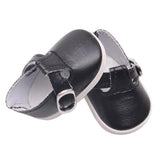 Maxbell PU Leather Shoes with Buckles for Mell Chan 14.5" American Doll Black - Aladdin Shoppers