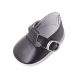 Maxbell PU Leather Shoes with Buckles for Mell Chan 14.5" American Doll Black - Aladdin Shoppers
