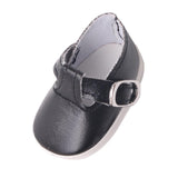 Maxbell PU Leather Shoes with Buckles for Mell Chan 14.5" American Doll Black - Aladdin Shoppers