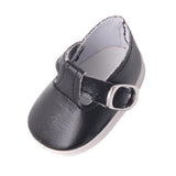 Maxbell PU Leather Shoes with Buckles for Mell Chan 14.5" American Doll Black - Aladdin Shoppers