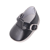 Maxbell PU Leather Shoes with Buckles for Mell Chan 14.5" American Doll Black - Aladdin Shoppers