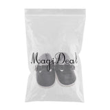 Maxbell PU Leather Shoes with Buckles for Mell Chan 14.5" American Doll Black - Aladdin Shoppers