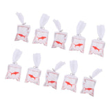Maxbell 1/12 Dollhouse Miniature Transparent Bag Goldfish Life Scenes Decor Red - Aladdin Shoppers