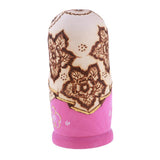 Maxbell 7PCS Beautifully Handmade Wooden Russia Nesting Wishing Doll Matryoshka Pink - Aladdin Shoppers