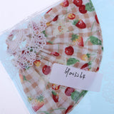 Maxbell Handmade Cute Jumper Skirt with Cherry Pattern Clothes for 1/6 BJD Doll Outfits Beige - Aladdin Shoppers