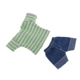 Maxbell Adorable Two-piece Outfits Pants and Top For OB11 Mini Blythe Dolls Green - Aladdin Shoppers