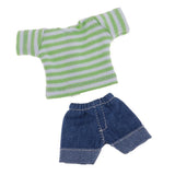 Maxbell Adorable Two-piece Outfits Pants and Top For OB11 Mini Blythe Dolls Green - Aladdin Shoppers