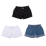 Maxbell 1/3 BJD Smart Doll Clothes Trousers for Dollfie DOD SD DD Bare Cuffed Shorts Casual Outfit White - Aladdin Shoppers