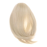 Maxbell 2 Pieces 1/3 BJD Dolls Wig Long Straight Hair for Dollfie DIY Light Gold