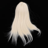Maxbell 2 Pieces 1/3 BJD Dolls Wig Long Straight Hair for Dollfie DIY Light Gold
