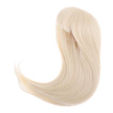 Maxbell 2 Pieces 1/3 BJD Dolls Wig Long Straight Hair for Dollfie DIY Light Gold