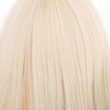 Maxbell 2 Pieces 1/3 BJD Dolls Wig Long Straight Hair for Dollfie DIY Light Gold