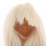 Maxbell 2 Pieces 1/3 BJD Dolls Wig Long Straight Hair for Dollfie DIY Light Gold