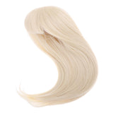 Maxbell 2 Pieces 1/3 BJD Dolls Wig Long Straight Hair for Dollfie DIY Light Gold