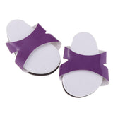 Maxbell Fashion Shoes Slippers for 18inch American Dolls Clothes Accs Purple - Aladdin Shoppers