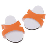 Maxbell Fashion Shoes Slippers for 18inch American Dolls Clothes Accs Orange - Aladdin Shoppers