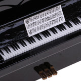 Maxbell 1/12 Wooden Upright Piano Kit Dollhouse Miniature Artist Offerings Black - Aladdin Shoppers