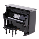 Maxbell 1/12 Wooden Upright Piano Kit Dollhouse Miniature Artist Offerings Black - Aladdin Shoppers