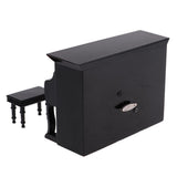 Maxbell 1/12 Wooden Upright Piano Kit Dollhouse Miniature Artist Offerings Black - Aladdin Shoppers