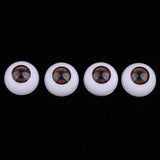 Maxbell 24mm Acrylic Eyeballs Safety Eyes For Baby Doll DIY Making Brown - Aladdin Shoppers