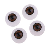 Maxbell 24mm Acrylic Eyeballs Safety Eyes For Baby Doll DIY Making Brown - Aladdin Shoppers