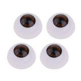 Maxbell 24mm Acrylic Eyeballs Safety Eyes For Baby Doll DIY Making Brown - Aladdin Shoppers