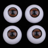 Maxbell 24mm Acrylic Eyeballs Safety Eyes For Baby Doll DIY Making Brown - Aladdin Shoppers