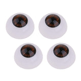 Maxbell 24mm Acrylic Eyeballs Safety Eyes For Baby Doll DIY Making Brown - Aladdin Shoppers