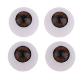 Maxbell 24mm Acrylic Eyeballs Safety Eyes For Baby Doll DIY Making Brown - Aladdin Shoppers