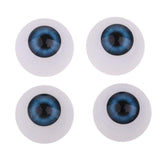 Maxbell 24mm Acrylic Eyeballs Safety Eyes For Baby Doll DIY Making Blue - Aladdin Shoppers