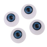 Maxbell 24mm Acrylic Eyeballs Safety Eyes For Baby Doll DIY Making Blue - Aladdin Shoppers