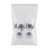 Maxbell 24mm Acrylic Eyeballs Safety Eyes For Baby Doll DIY Making Blue - Aladdin Shoppers