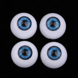 Maxbell 24mm Acrylic Eyeballs Safety Eyes For Baby Doll DIY Making Blue - Aladdin Shoppers