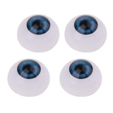 Maxbell 24mm Acrylic Eyeballs Safety Eyes For Baby Doll DIY Making Blue - Aladdin Shoppers