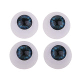 Maxbell 24mm Acrylic Eyeballs Safety Eyes For Baby Doll DIY Making Dark Blue - Aladdin Shoppers