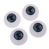 Maxbell 24mm Acrylic Eyeballs Safety Eyes For Baby Doll DIY Making Dark Blue - Aladdin Shoppers