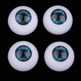 Maxbell 24mm Acrylic Eyeballs Safety Eyes For Baby Doll DIY Making Dark Blue - Aladdin Shoppers