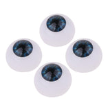 Maxbell 24mm Acrylic Eyeballs Safety Eyes For Baby Doll DIY Making Dark Blue - Aladdin Shoppers