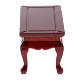 Maxbell 1:12 Dollhouse Miniature Wooden End Table Tea Table Furniture Decor Red - Aladdin Shoppers