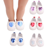 Maxbell Cute Heart Casual Shoes for 18inch American Dress Up Accs Pink Heart - Aladdin Shoppers