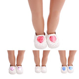Maxbell Cute Heart Casual Shoes for 18inch American Dress Up Accs Pink Heart - Aladdin Shoppers