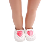 Maxbell Cute Heart Casual Shoes for 18inch Dress Up Accs Red Heart - Aladdin Shoppers