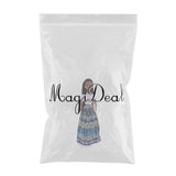 Maxbell Beautiful Modern African Girl Dolls 12 Joints Moveable BJD Dolls White Top - Aladdin Shoppers