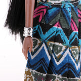 Maxbell Beautiful Modern African Girl Dolls 12 Joints Moveable BJD Dolls White Top - Aladdin Shoppers