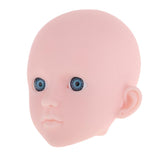 Maxbell 2 Pieces 1/4 Female Bjd Doll Head Sculpt Ball-Jointed Doll Body Parts