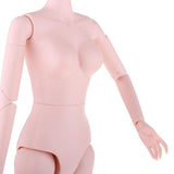 Maxbell 1/4 BJD Girl Doll Nude Body and Head Scuplt Doll DIY Making Accessories