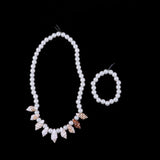 Maxbell Shell Necklace And Bracelet For 18 inch Doll White Pearl 2 - Aladdin Shoppers