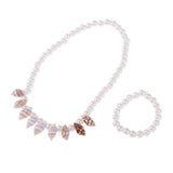 Maxbell Shell Necklace And Bracelet For 18 inch Doll White Pearl 2 - Aladdin Shoppers